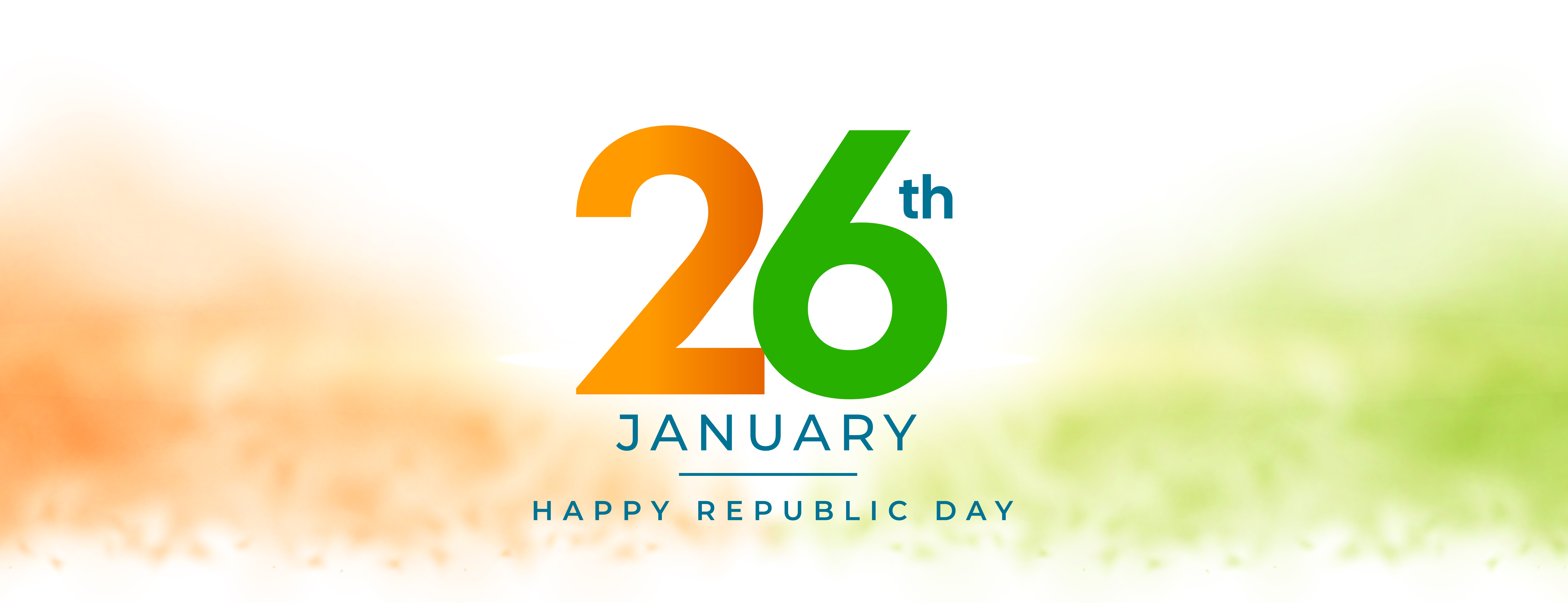 modern indian republic day 26th january celebration banner with